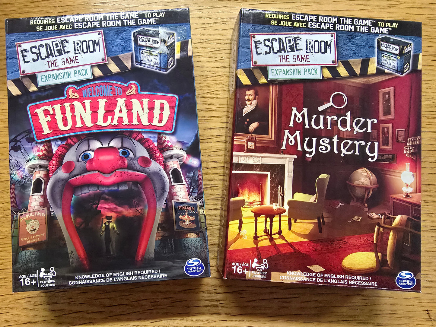 Escape Room Funland and Murder Mystery EXPANSION PACKS