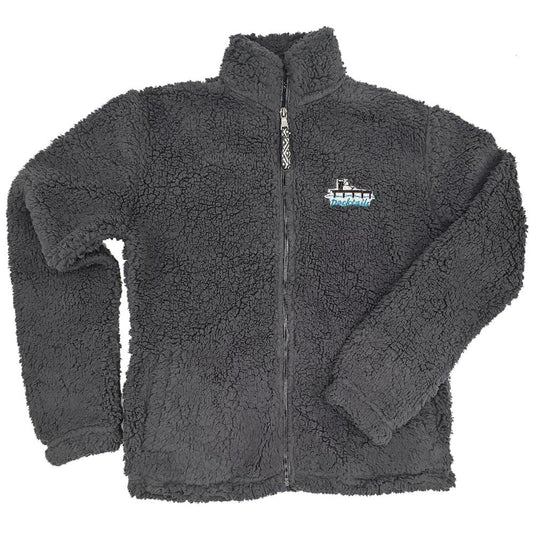 Docktails Sherpa Women's Full Zip in Charcoal