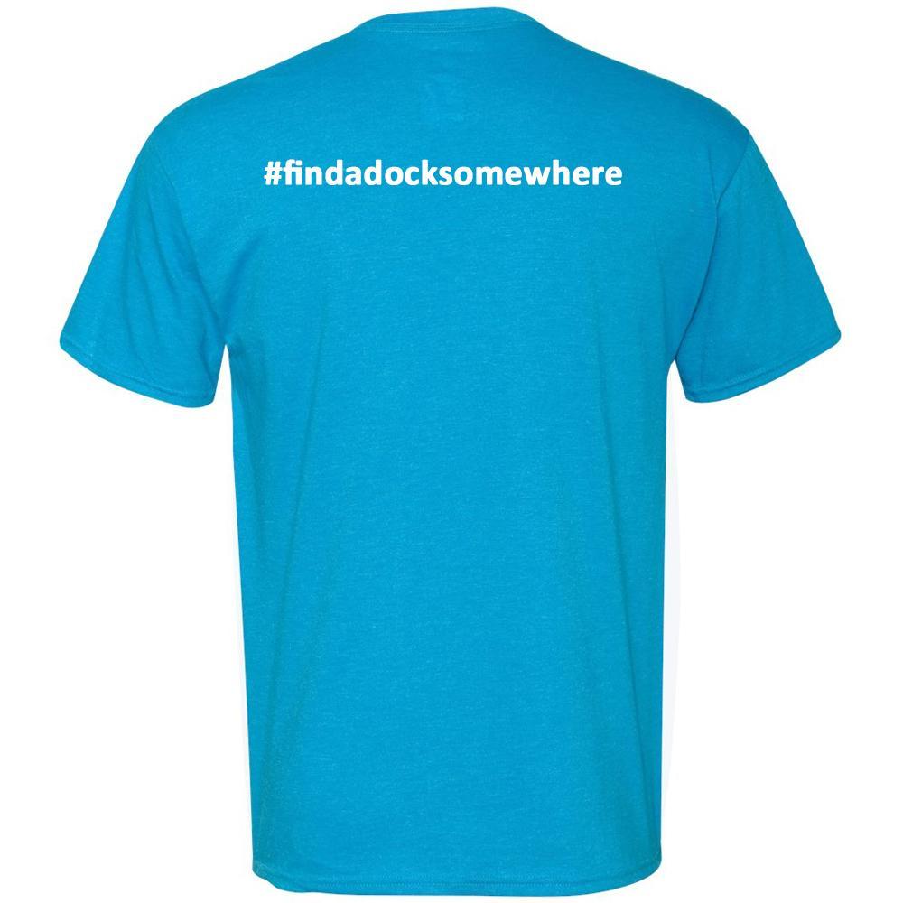 Docktails Men's Short Sleeve Tee in Sapphire