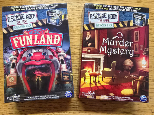 Escape Room Funland and Murder Mystery EXPANSION PACKS