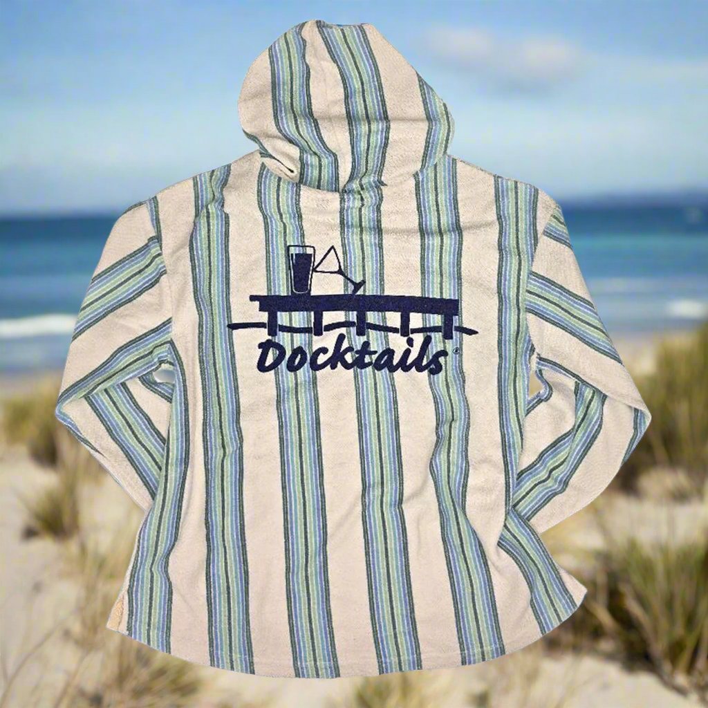 Docktails Perfect Beach Hoodie - Ocean Stripe