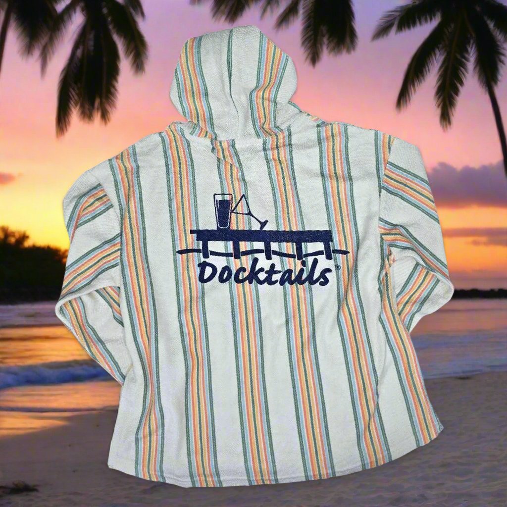 Docktails Perfect Beach Hoodie - Orange Stripe