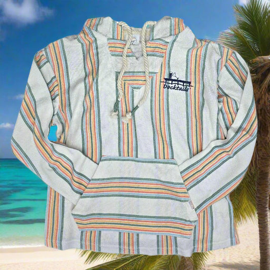 Docktails Perfect Beach Hoodie - Orange Stripe