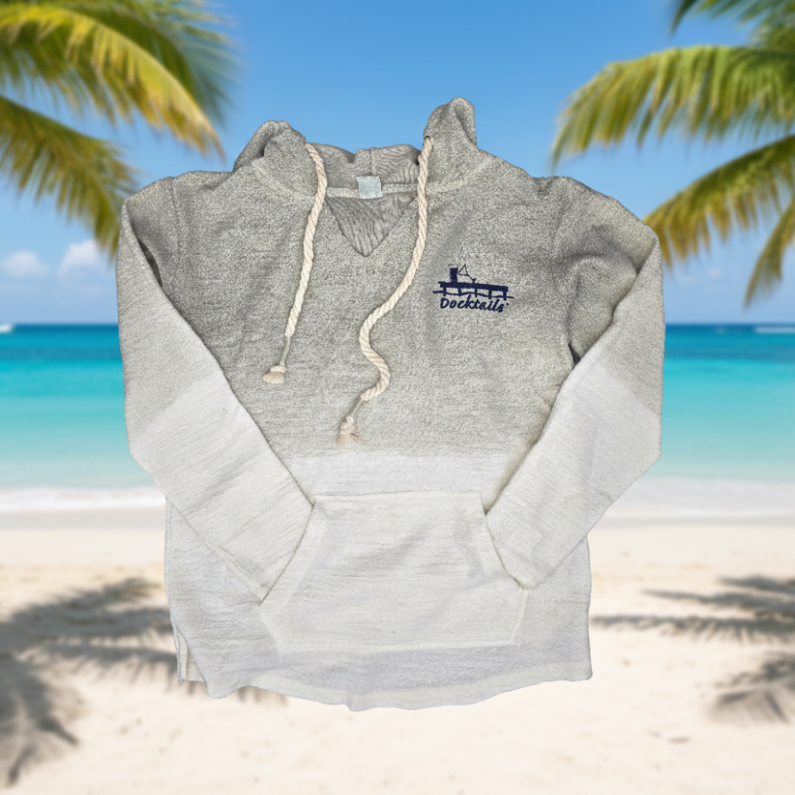 Docktails Seashore Sand Dip Dye Hoodie in seashore sand dip dye color