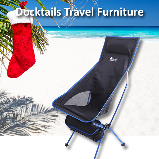 Lightweight, compact and packable, our Docktails travel chairs and tables are the perfect travel companion for your life's adventures.