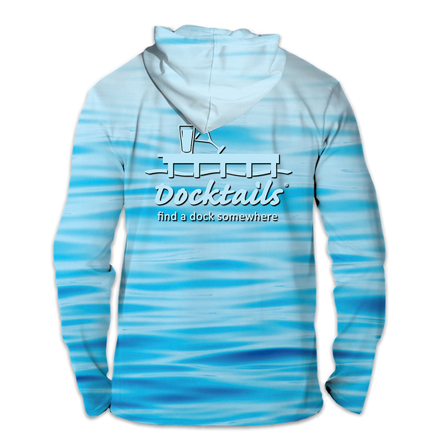 Docktails Unisex UPF 50 Ocean Vibes Sun Hoodie