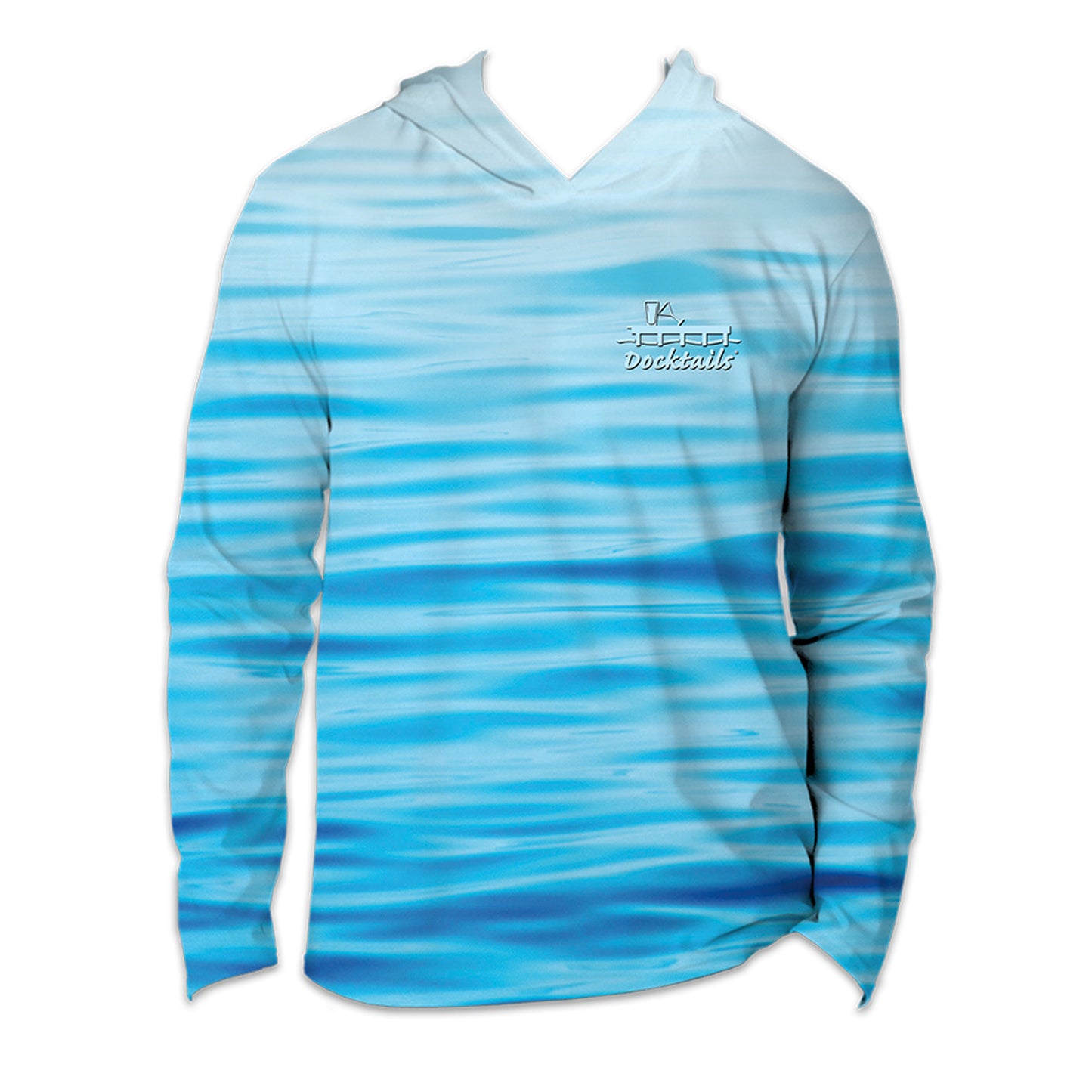 Docktails Unisex UPF 50 Ocean Vibes Sun Hoodie