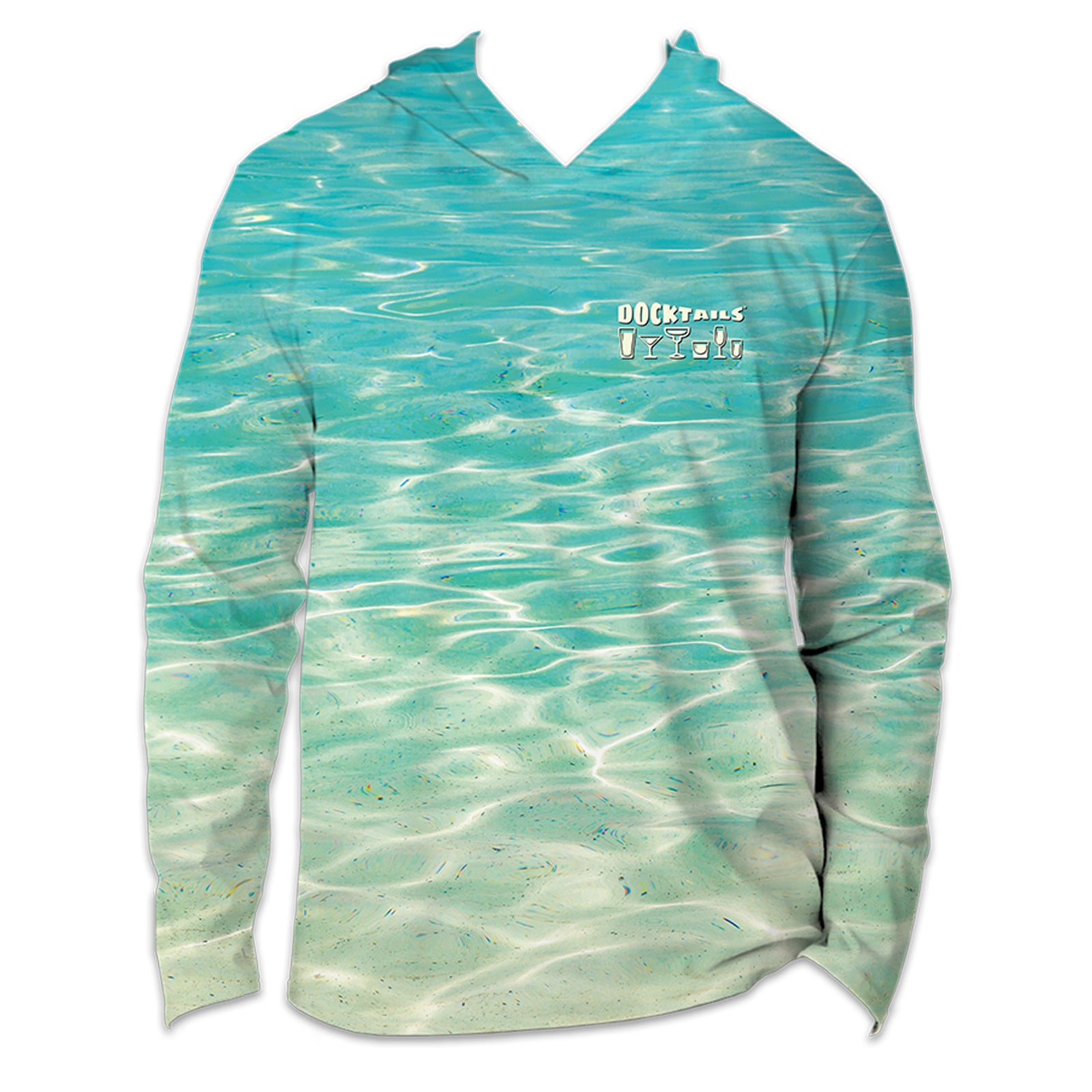 Docktails Unisex UPF 50 Caribbean Dreaming Sun Hoodie