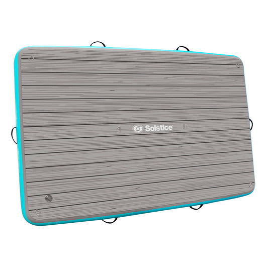 Solstice luxury inflatable dock with integrated traction pad