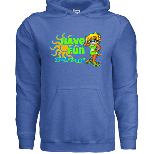 Morsel Chik signature hoodie in blue heather