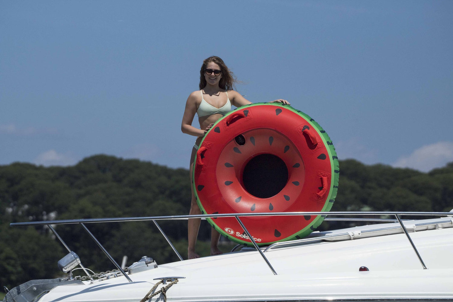 Solstice One Person Watermelon Towable Tube