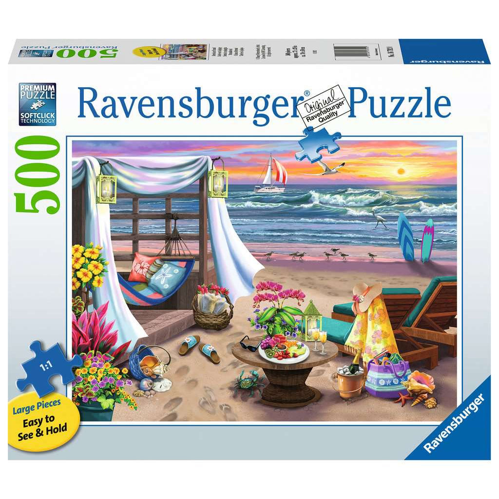 Cabana Retreat 500 piece large format jigsaw puzzle from Ravensburger