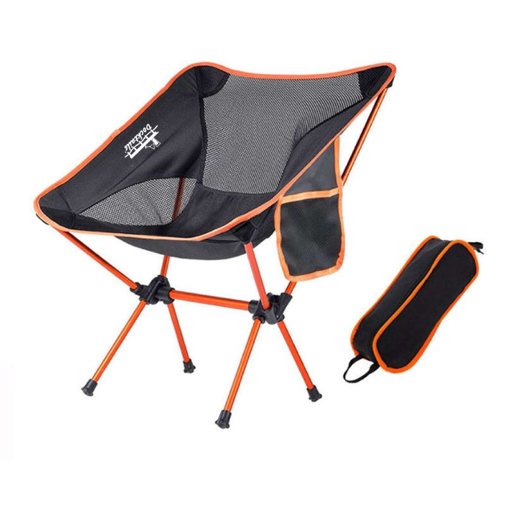 Docktails lightweight folding packable camp chair in orange