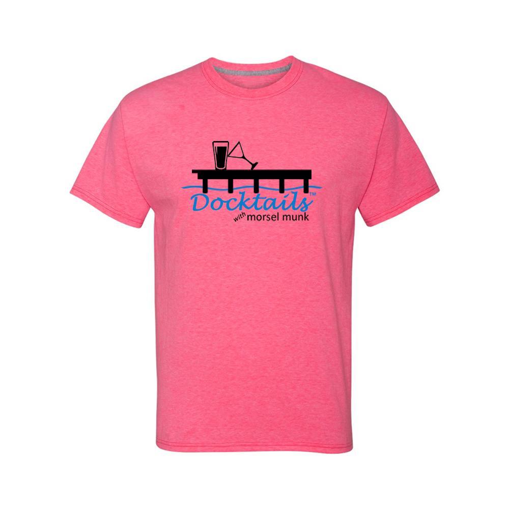 Docktails Guys T-Shirt in Daring Pink, perfect for all your beachfront bar nights