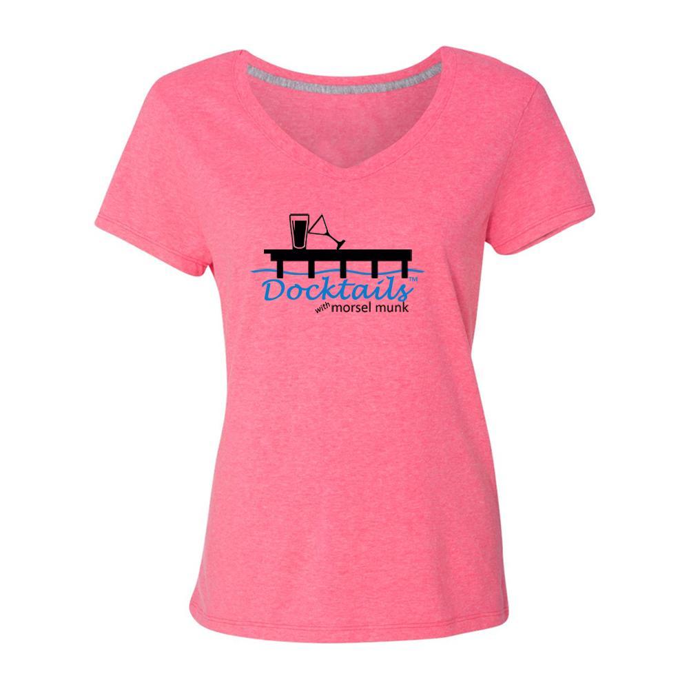 Women's Docktails apparel pink t-shirt, perfect for your beach bar adventures