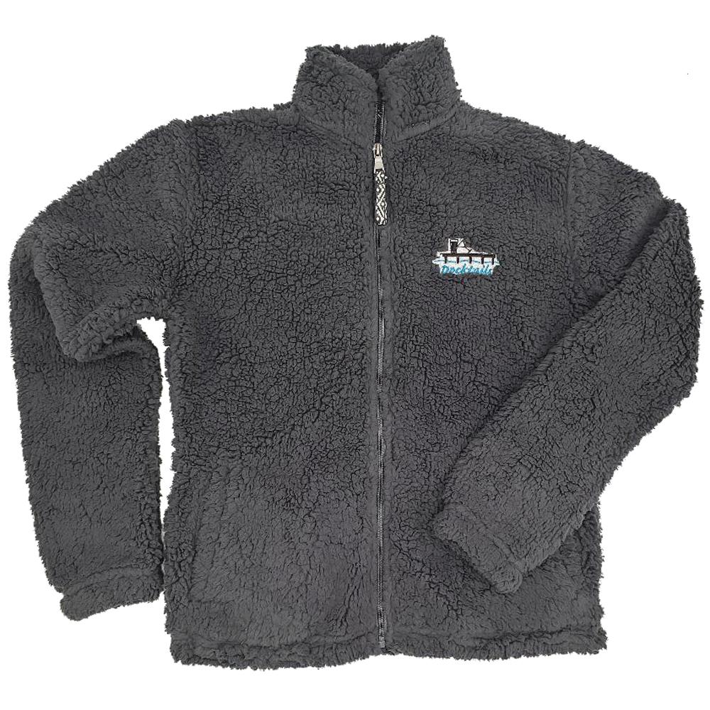 Docktails Sherpa Women's Full Zip in Charcoal