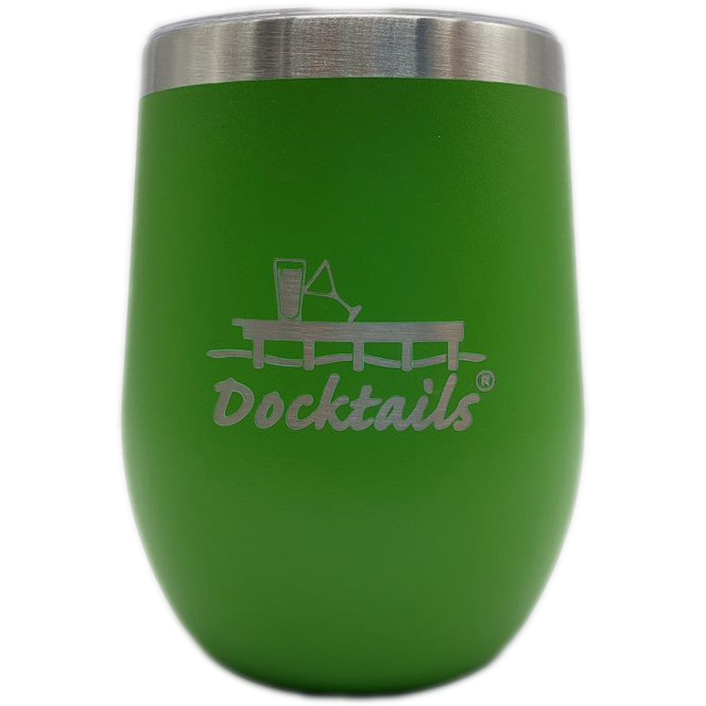 Docktails Insulated Wine Cup With Lid - Palm