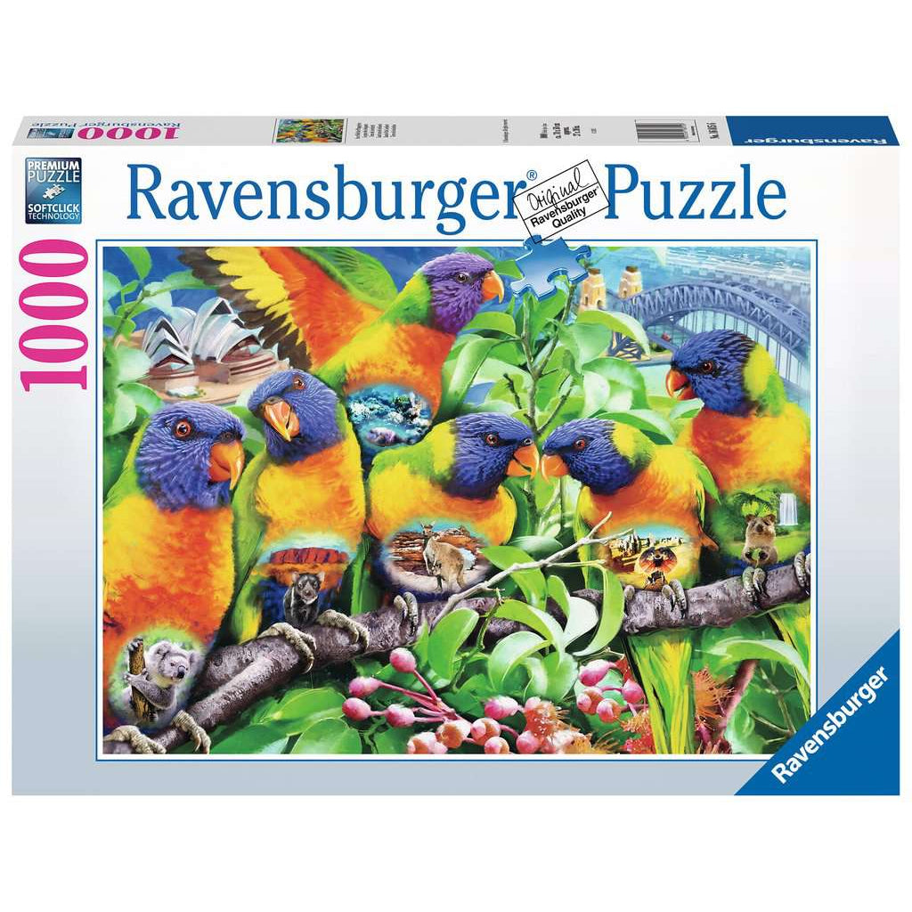 Land of the Lorikeet 1000 piece Ravensburger jigsaw puzzle