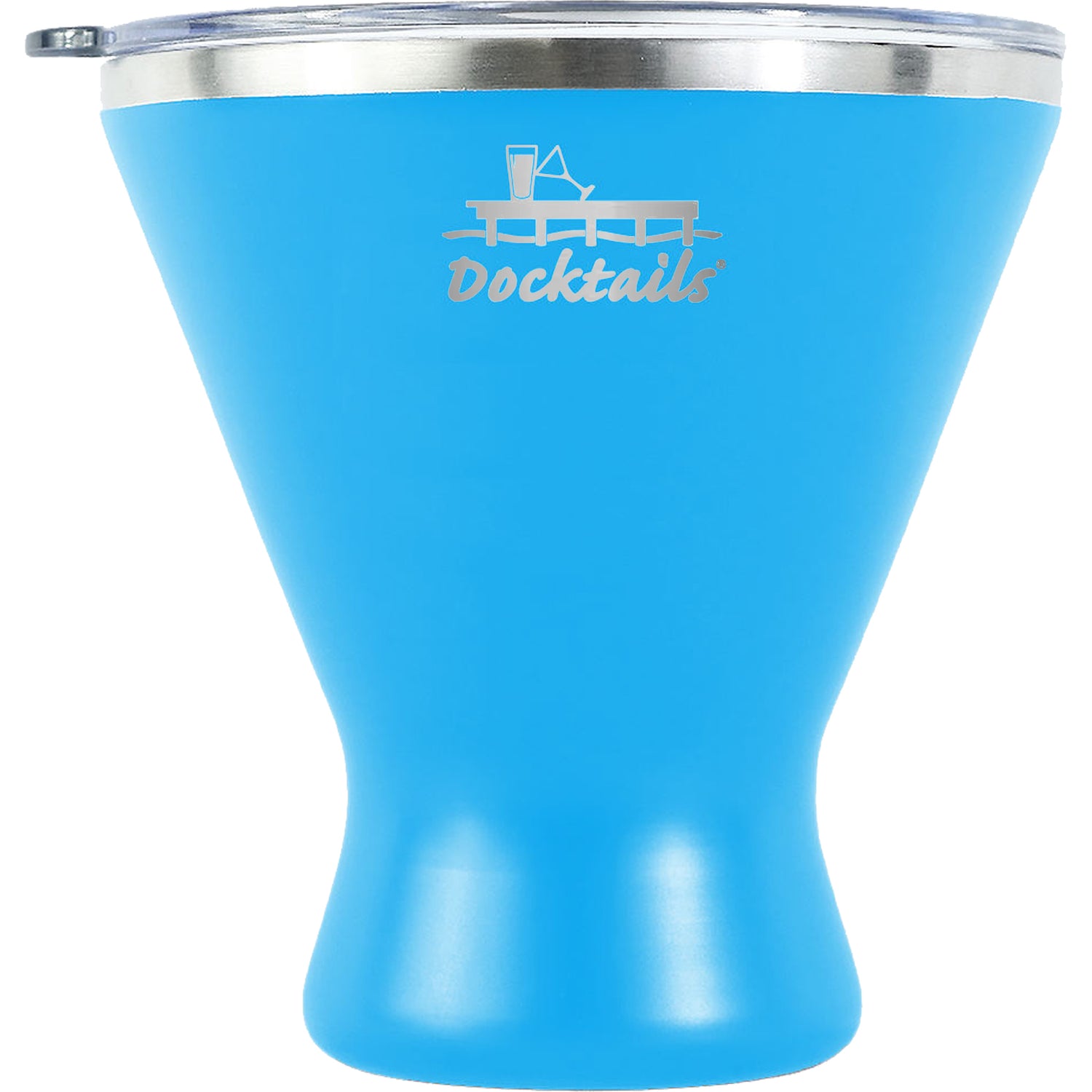 Docktails Insulated Martini Cup With Lid - Hawaiian Blue – MorselMunk