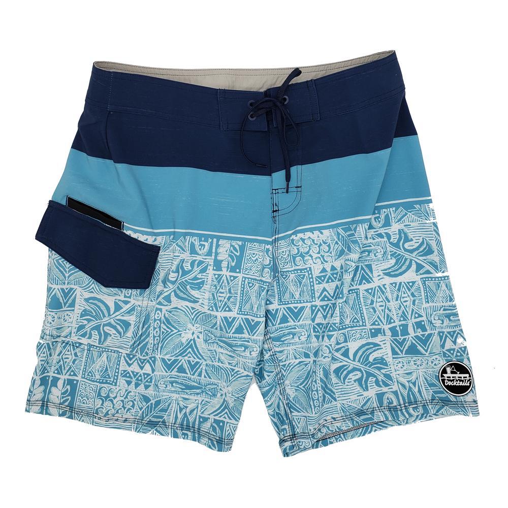 Docktails Men's Seaway Boardshorts with bottle opener under pocket flap