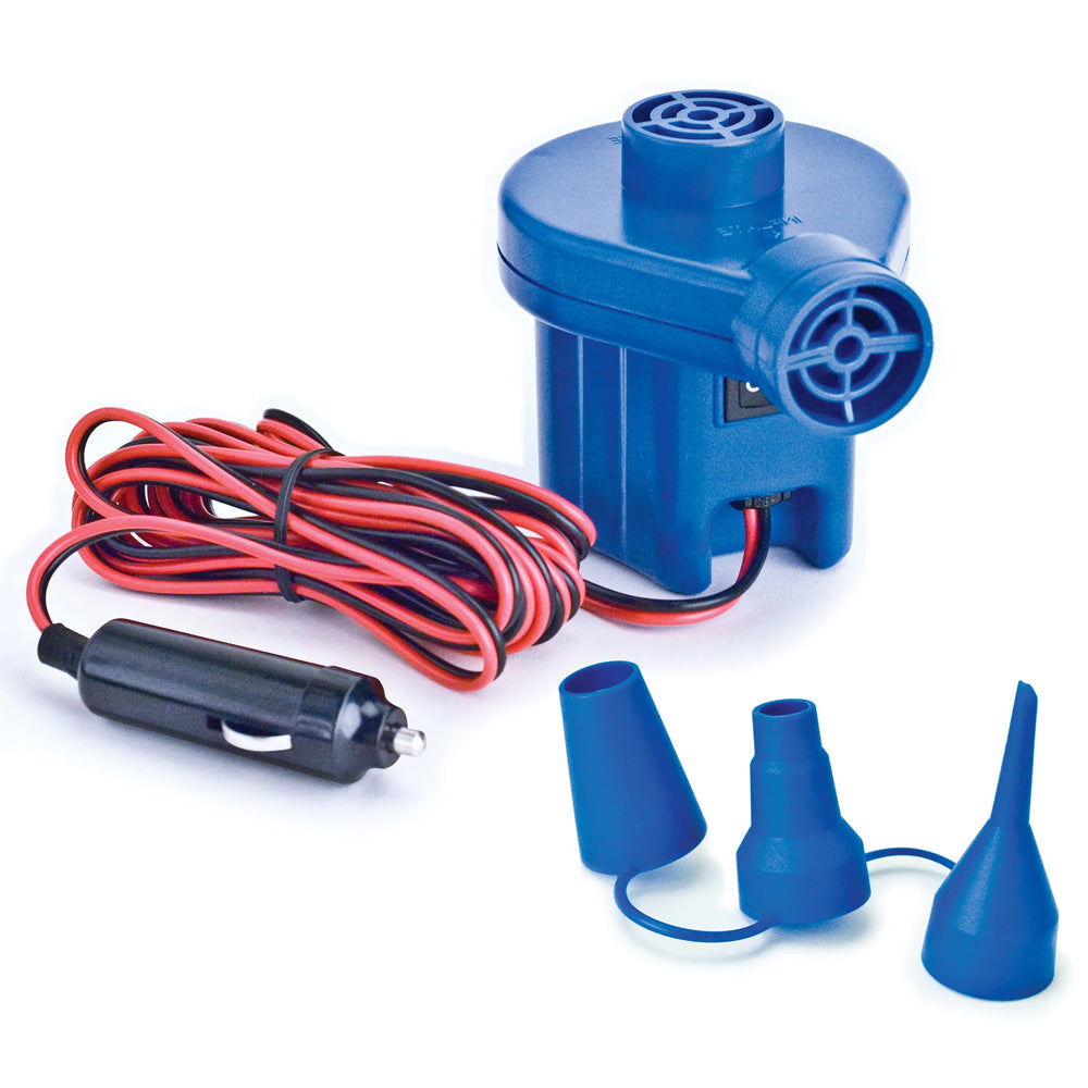 12V inflator pump for kayaks and floats