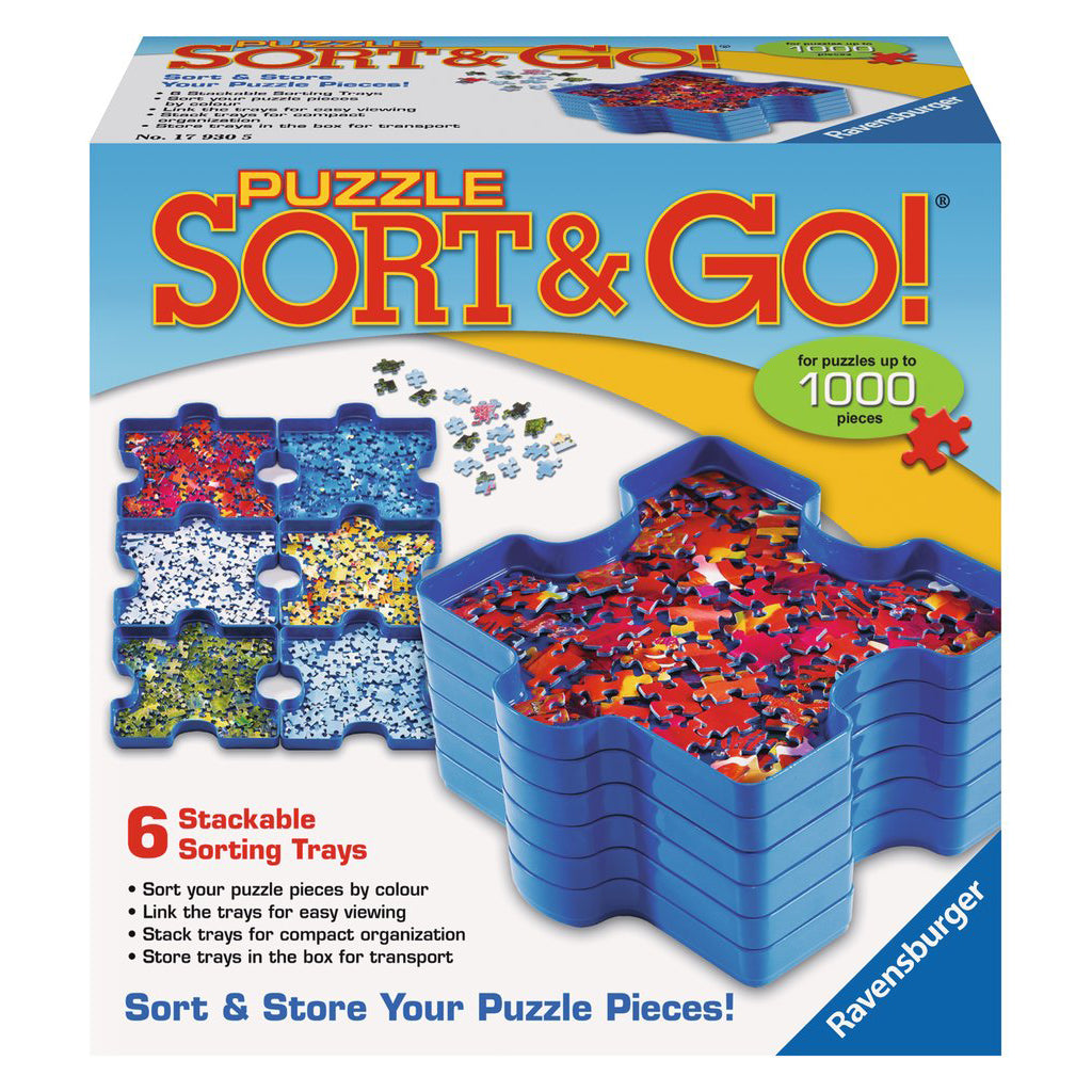 Ravensburger Sort and Go puzzle trays to hold your puzzles pieces - holds up to 1000 pieces