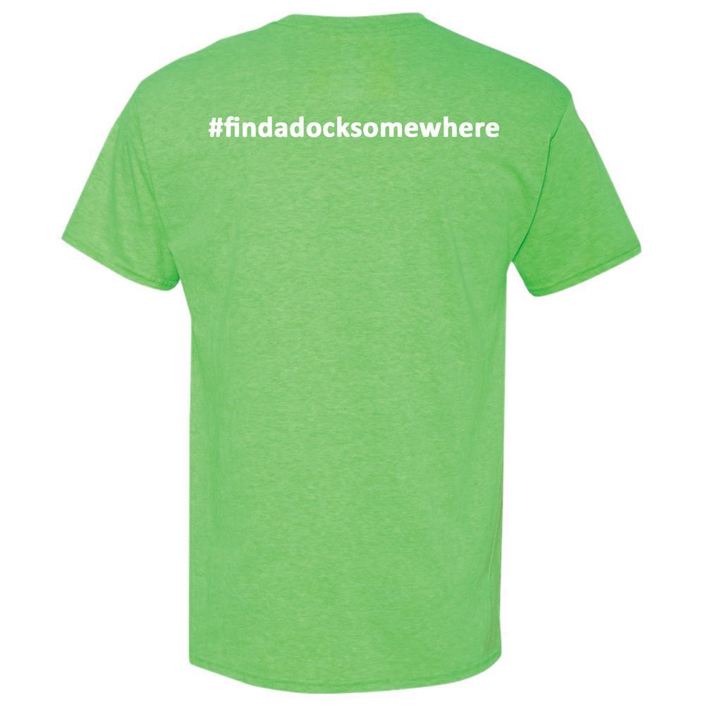 Docktails Men's Short Sleeve Tee in Margarita, perfect for beach volleyball and dockside margaritas