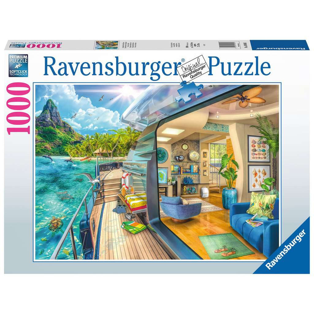 Tropical Island Charter 1000 piece jigsaw puzzle from Ravensburger