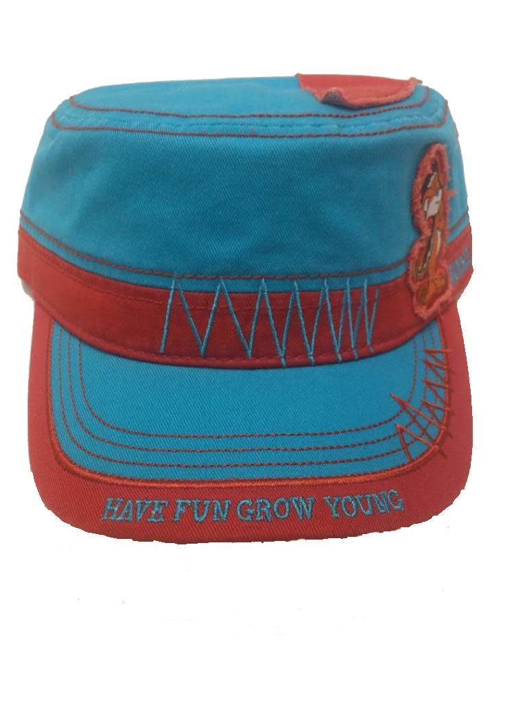 Fidel Hat - Morsel Munk Have Fun Grow Young in Bright Blue