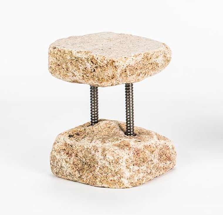 Funky Rock Designs Original Tall Stand for Stone Drink Dispensers in Tan Stone