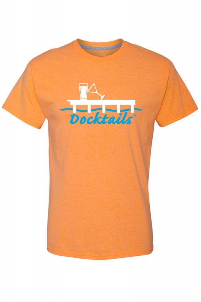 Men's Docktails cocktail apparel orange t-shirt